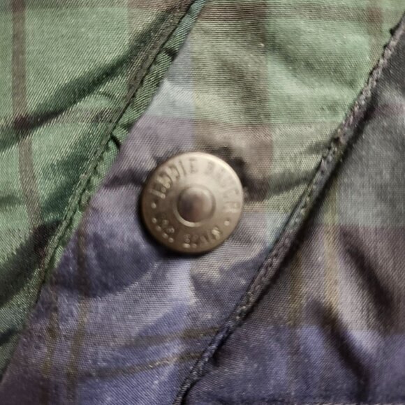 Eddie Bauer Womens Puffer Vest Plaid Zip Size Medium Pockets Blue GreenPre-Owned - Picture 10 of 13